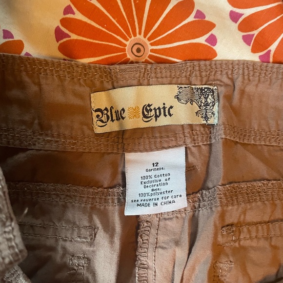 blue epic Pants - Y2K cargo pants